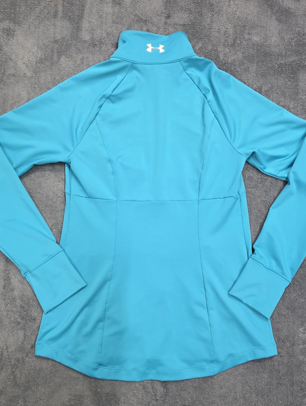 Under Armour All Season Gear Semi-Fitted Turquoise Full Zip Jacket Womens Size M - Picture 9 of 11